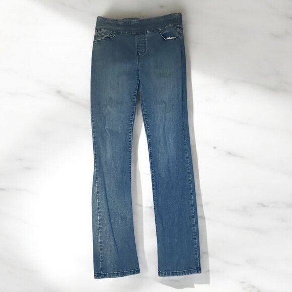 Missy Women's Gloria Vanderbilt Amanda Pull On Jeans Size 8 Tall - Picture 1 of 6